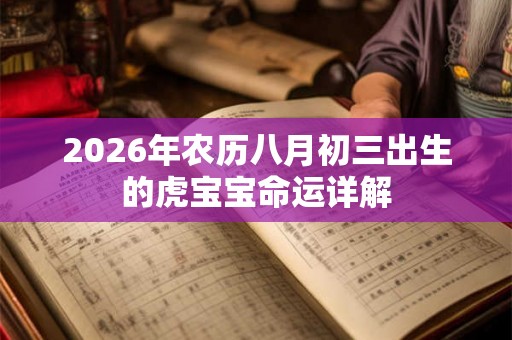 2026年农历八月初三出生的虎宝宝命运详解