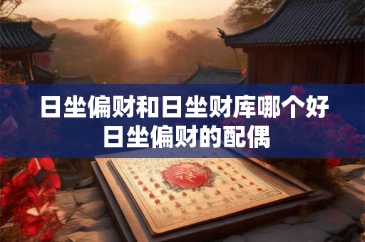 日坐偏财和日坐财库哪个好 日坐偏财的配偶