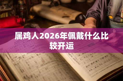 属鸡人2026年佩戴什么比较开运 属鸡人2026年佩戴什么比较开运