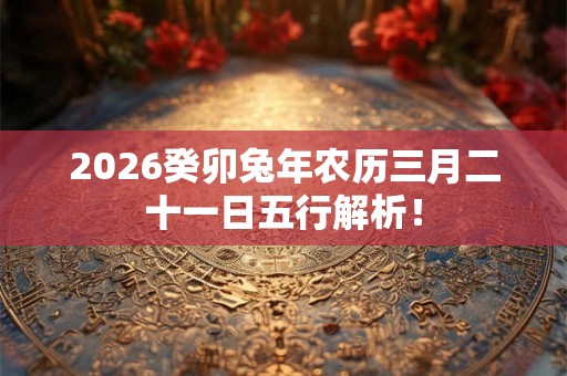 2026癸卯兔年农历三月二十一日五行解析! 2026癸卯兔年农历三月二十一日五行解析!