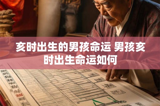 亥时出生的男孩命运 男孩亥时出生命运如何 亥时出生的男孩命运 男孩亥时出生命运如何