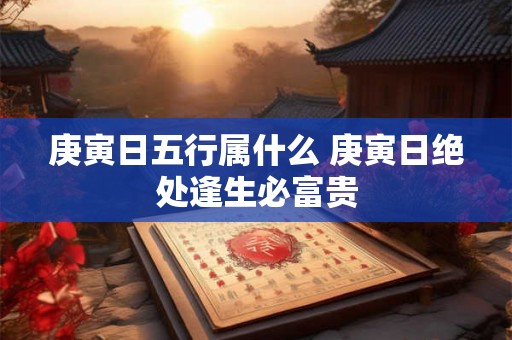 庚寅日五行属什么 庚寅日绝处逢生必富贵 庚寅日五行属什么 庚寅日绝处逢生必富贵