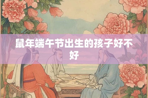 鼠年端午节出生的孩子好不好 鼠年端午节出生的孩子好不好