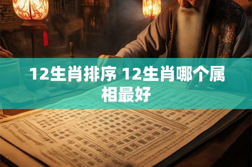 12生肖排序 12生肖哪个属相最好 12生肖排序 12生肖哪个属相最好