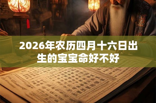 2026年农历四月十六日出生的宝宝命好不好