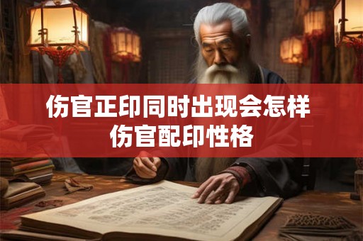 伤官正印同时出现会怎样 伤官配印性格