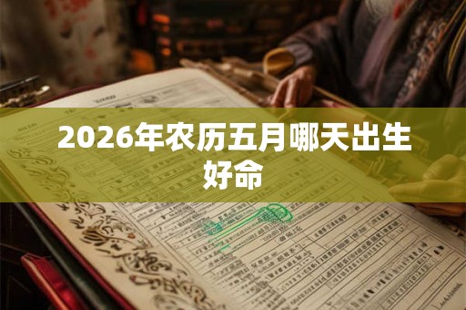 2026年农历五月哪天出生好命 2026年农历五月哪天出生好命