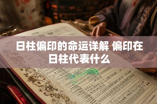 日柱偏印的命运详解 偏印在日柱代表什么