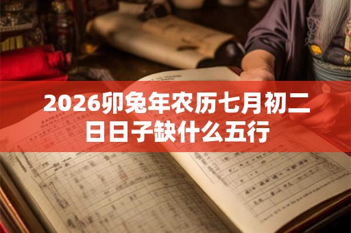 2026卯兔年农历七月初二日日子缺什么五行 2026卯兔年农历七月初二日日子缺什么五行