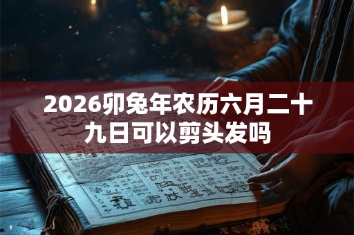 2026卯兔年农历六月二十九日可以剪头发吗