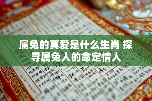属兔的真爱是什么生肖 探寻属兔人的命定情人 属兔的真爱是什么生肖 探寻属兔人的命定情人
