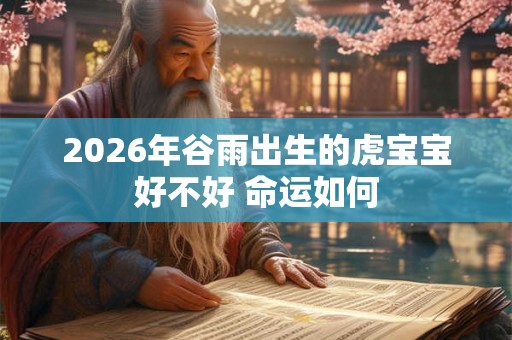 2026年谷雨出生的虎宝宝好不好 命运如何