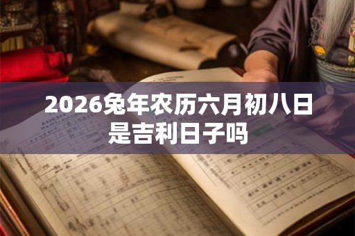 2026兔年农历六月初八日是吉利日子吗