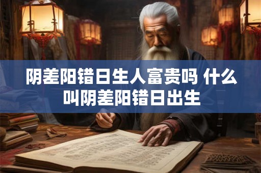 阴差阳错日生人富贵吗 什么叫阴差阳错日出生