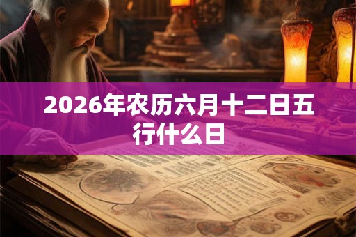 2026年农历六月十二日五行什么日 2026年农历六月十二日五行什么日