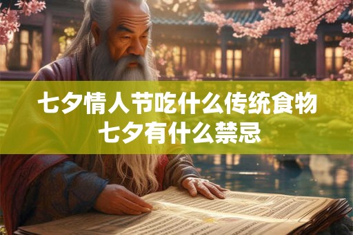 七夕情人节吃什么传统食物 七夕有什么禁忌 七夕情人节吃什么传统食物 七夕有什么禁忌
