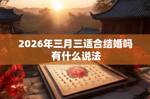 2026年三月三适合结婚吗 有什么说法 2026年三月三适合结婚吗 有什么说法