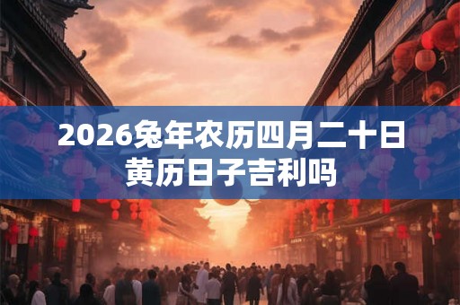 2026兔年农历四月二十日黄历日子吉利吗