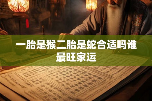 一胎是猴二胎是蛇合适吗谁最旺家运