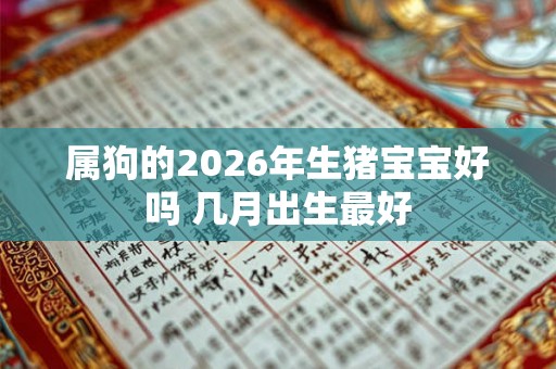 属狗的2026年生猪宝宝好吗 几月出生最好 属狗的2026年生猪宝宝好吗 几月出生最好