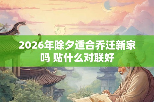 2026年除夕适合乔迁新家吗 贴什么对联好 2026年除夕适合乔迁新家吗 贴什么对联好