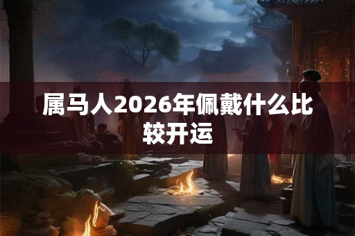 属马人2026年佩戴什么比较开运 属马人2026年佩戴什么比较开运