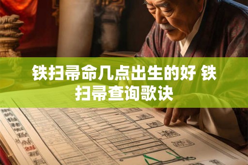 铁扫帚命几点出生的好 铁扫帚查询歌诀 铁扫帚命几点出生的好 铁扫帚查询歌诀