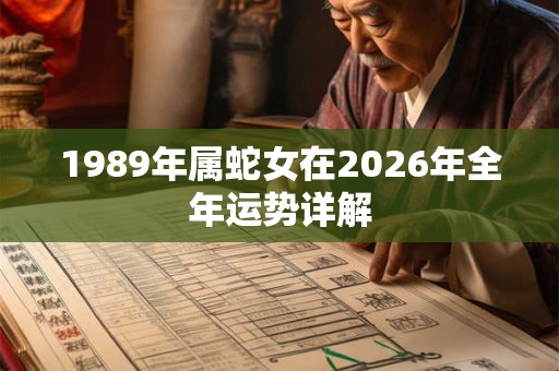 1989年属蛇女在2026年全年运势详解 1989年属蛇女在2026年全年运势详解