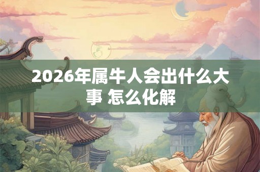 2026年属牛人会出什么大事 怎么化解 2026年属牛人会出什么大事 怎么化解