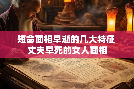 短命面相早逝的几大特征 丈夫早死的女人面相 短命面相早逝的几大特征 丈夫早死的女人面相