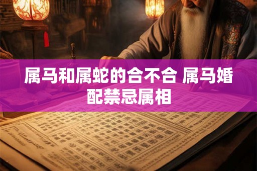属马和属蛇的合不合 属马婚配禁忌属相