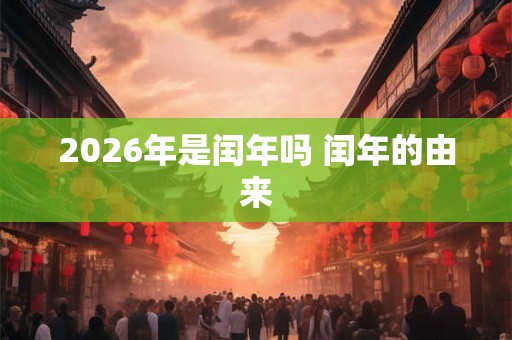 2026年是闰年吗 闰年的由来 2026年是闰年吗 闰年的由来