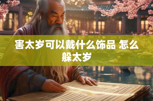 害太岁可以戴什么饰品 怎么躲太岁