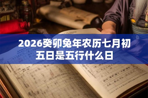 2026癸卯兔年农历七月初五日是五行什么日 2026癸卯兔年农历七月初五日是五行什么日