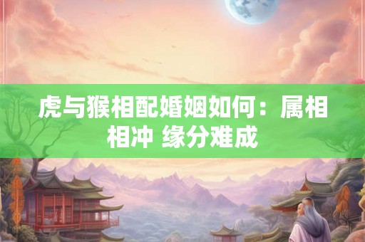 虎与猴相配婚姻如何:属相相冲 缘分难成 虎与猴相配婚姻如何:属相相冲 缘分难成