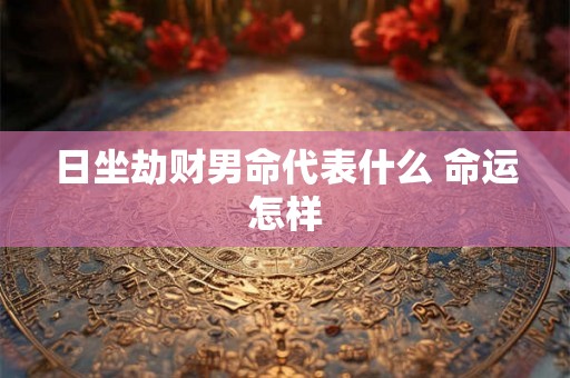 日坐劫财男命代表什么 命运怎样 日坐劫财男命代表什么 命运怎样