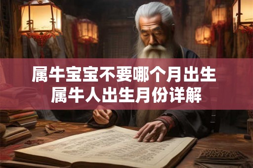 属牛宝宝不要哪个月出生 属牛人出生月份详解 属牛宝宝不要哪个月出生 属牛人出生月份详解