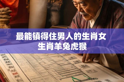 最能镇得住男人的生肖女 生肖羊兔虎猴