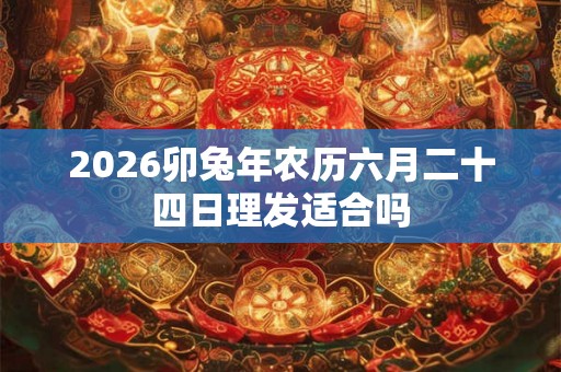 2026卯兔年农历六月二十四日理发适合吗