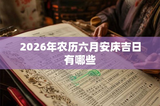 2026年农历六月安床吉日有哪些 2026年农历六月安床吉日有哪些