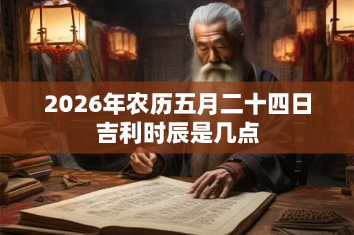 2026年农历五月二十四日吉利时辰是几点 2026年农历五月二十四日吉利时辰是几点