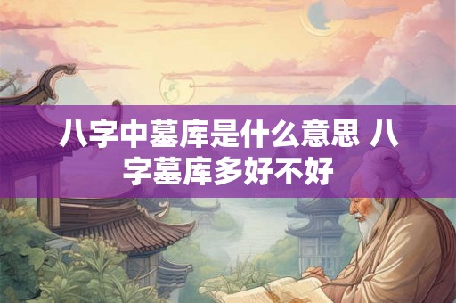 八字中墓库是什么意思 八字墓库多好不好 八字中墓库是什么意思 八字墓库多好不好