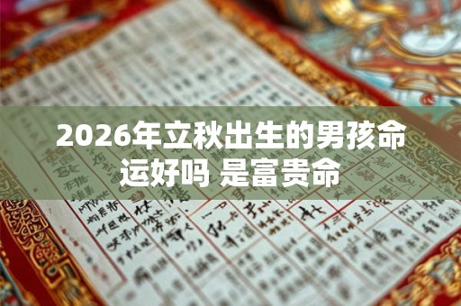 2026年立秋出生的男孩命运好吗 是富贵命 2026年立秋出生的男孩命运好吗 是富贵命
