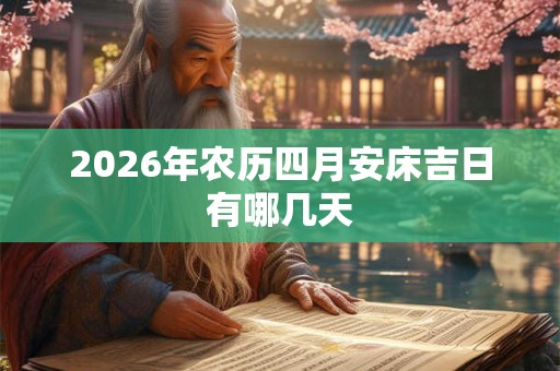 2026年农历四月安床吉日有哪几天 2026年农历四月安床吉日有哪几天