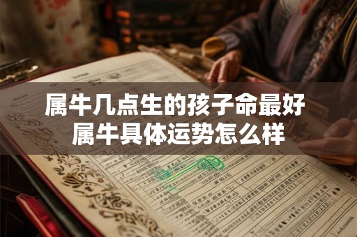 属牛几点生的孩子命最好 属牛具体运势怎么样 属牛几点生的孩子命最好 属牛具体运势怎么样