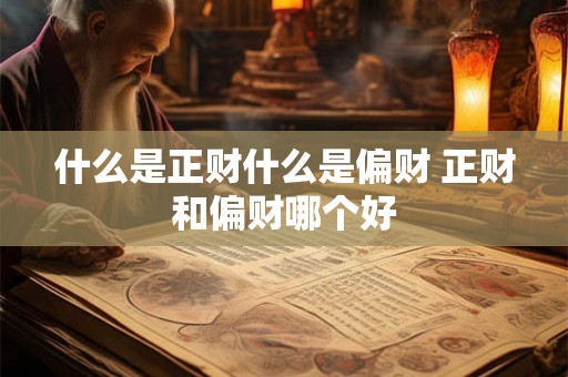 什么是正财什么是偏财 正财和偏财哪个好 什么是正财什么是偏财 正财和偏财哪个好