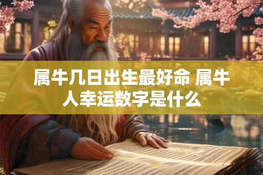 属牛几日出生最好命 属牛人幸运数字是什么 属牛几日出生最好命 属牛人幸运数字是什么