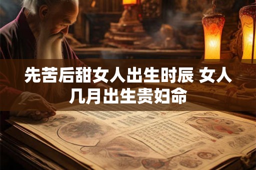 先苦后甜女人出生时辰 女人几月出生贵妇命 先苦后甜女人出生时辰 女人几月出生贵妇命