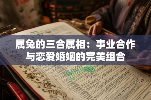 属兔的三合属相：事业合作与恋爱婚姻的完美组合