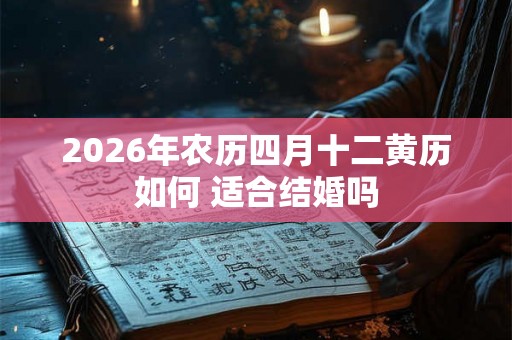 2026年农历四月十二黄历如何 适合结婚吗